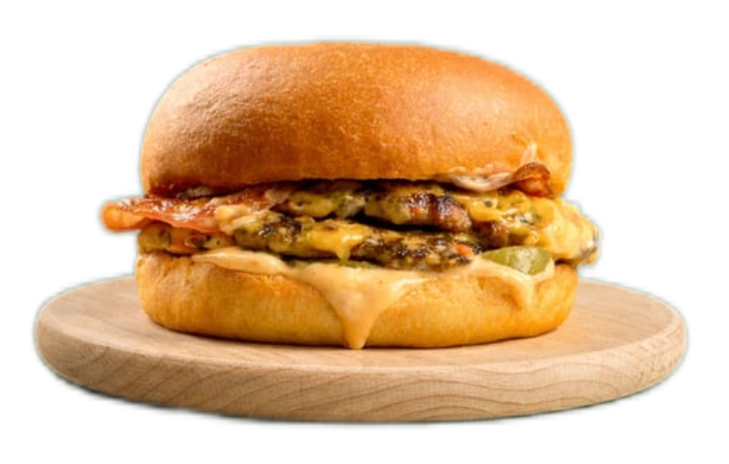 Double Smash Burger at HASHTAG Burgers Syntagma