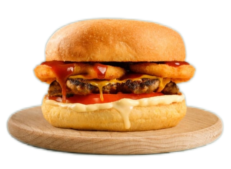 BBQ Onion Burger at HASHTAG Burgers Syntagma