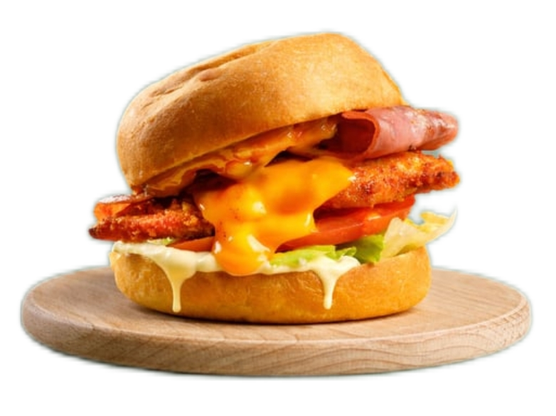 Chiecken Caramel Crunch Burger at HASHTAG Burgers Syntagma