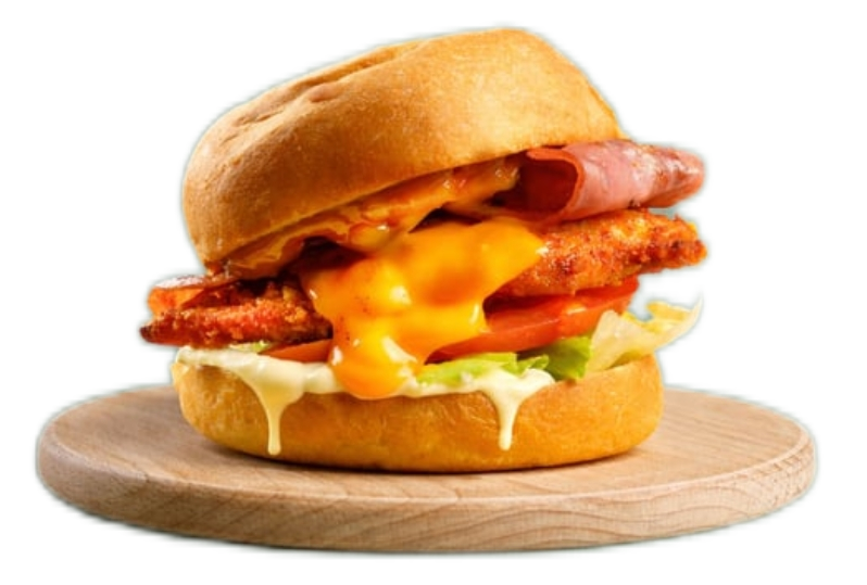 Chicken Caramel Crunch Burger at HASHTAG Burgers Syntagma
