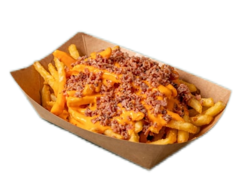 Classic Fries & Cheddar & Bacon at HASHTAG Burgers Syntagma